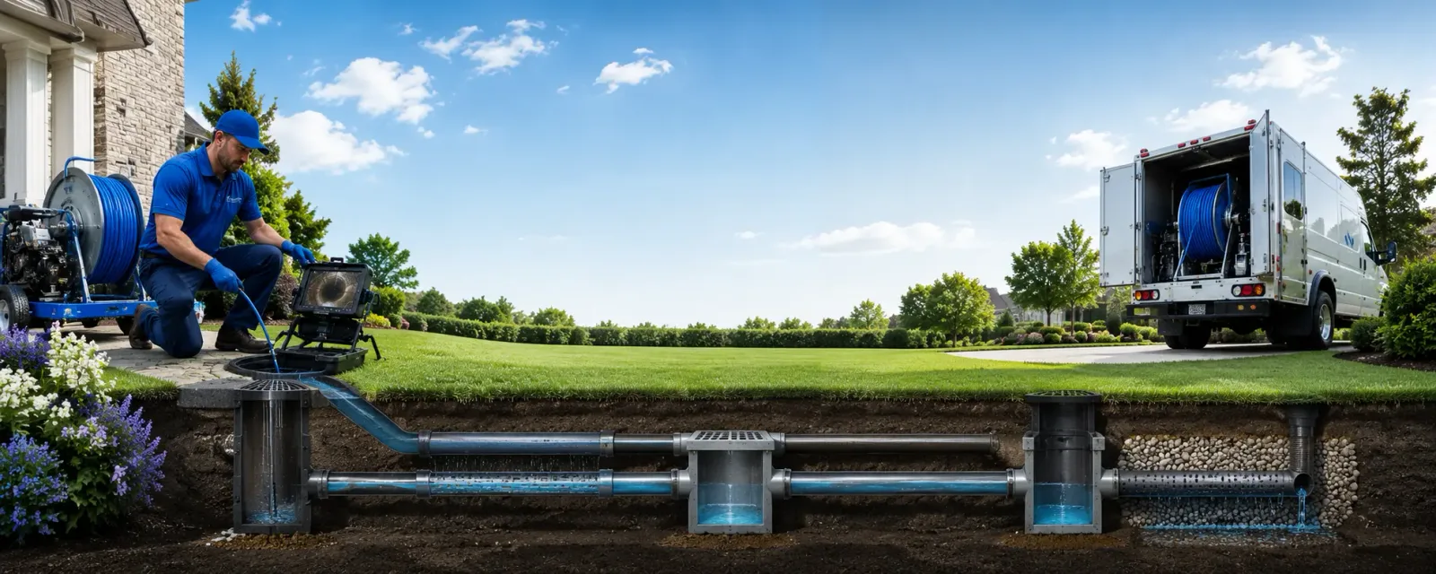 Outdoor drain cleaning information for Knowlesville, NY